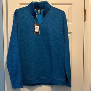 Under Armour Quarter-Zip Pullover NWT Blue Stripe